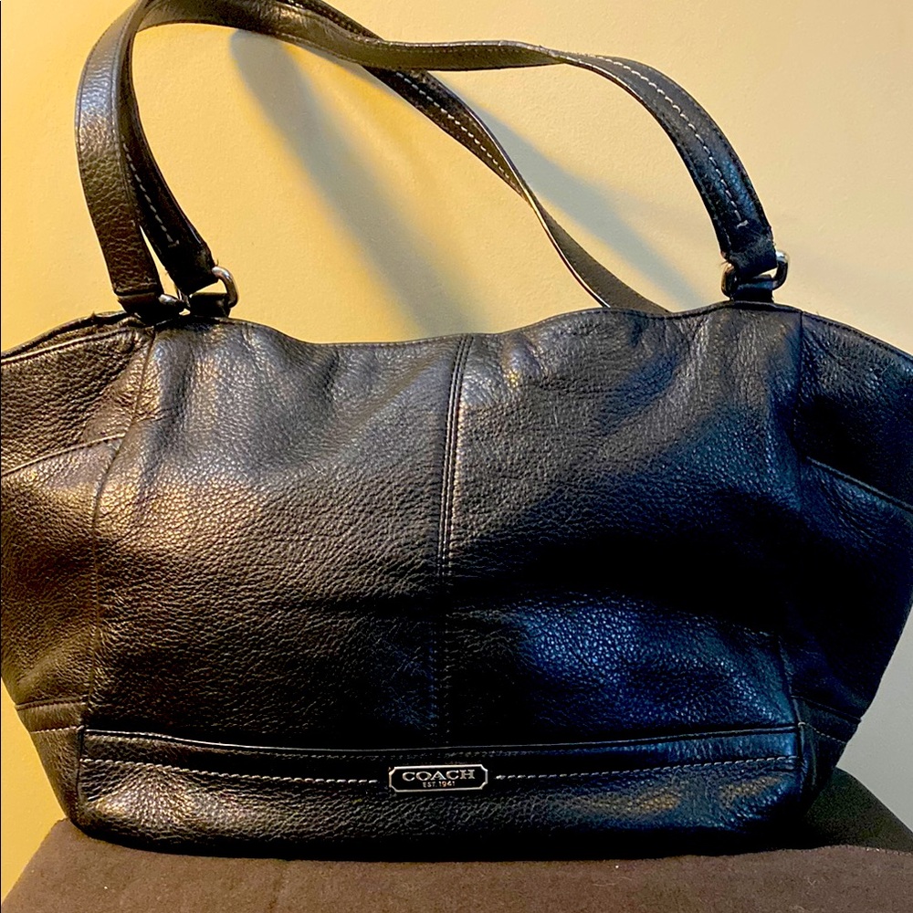Coach Black Leather Women's Bag